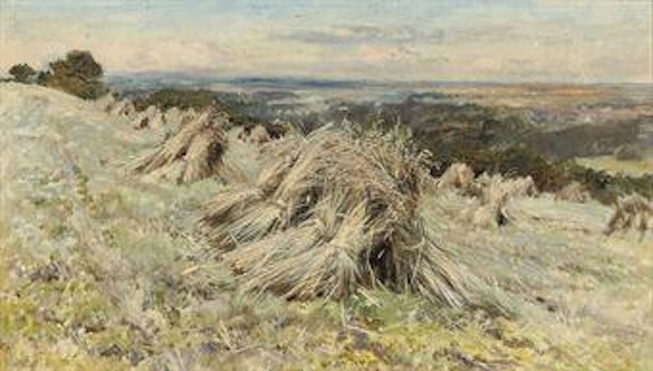 A cornfield at harvest by Keeley Halswelle