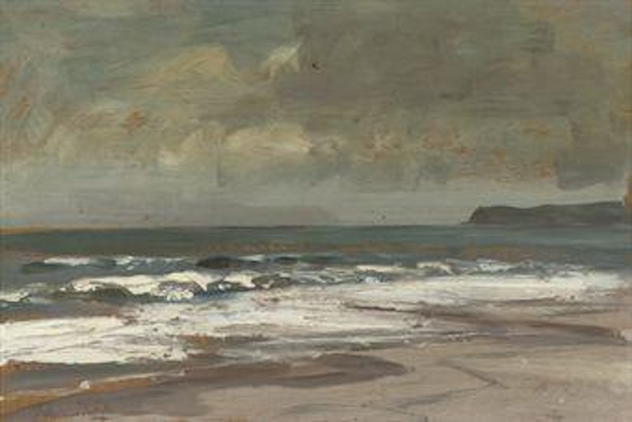 Waves breaking on the shore by Edward Seago