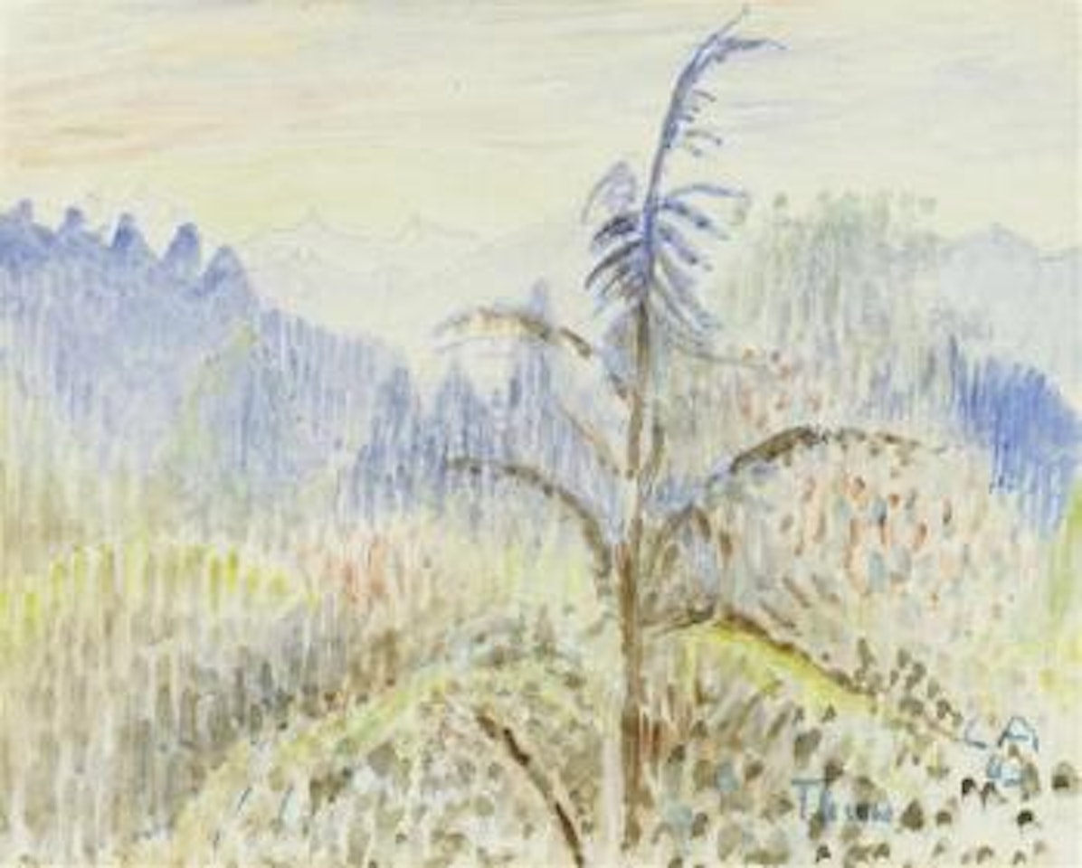 Mountain landscape in Thun region by Cuno Amiet