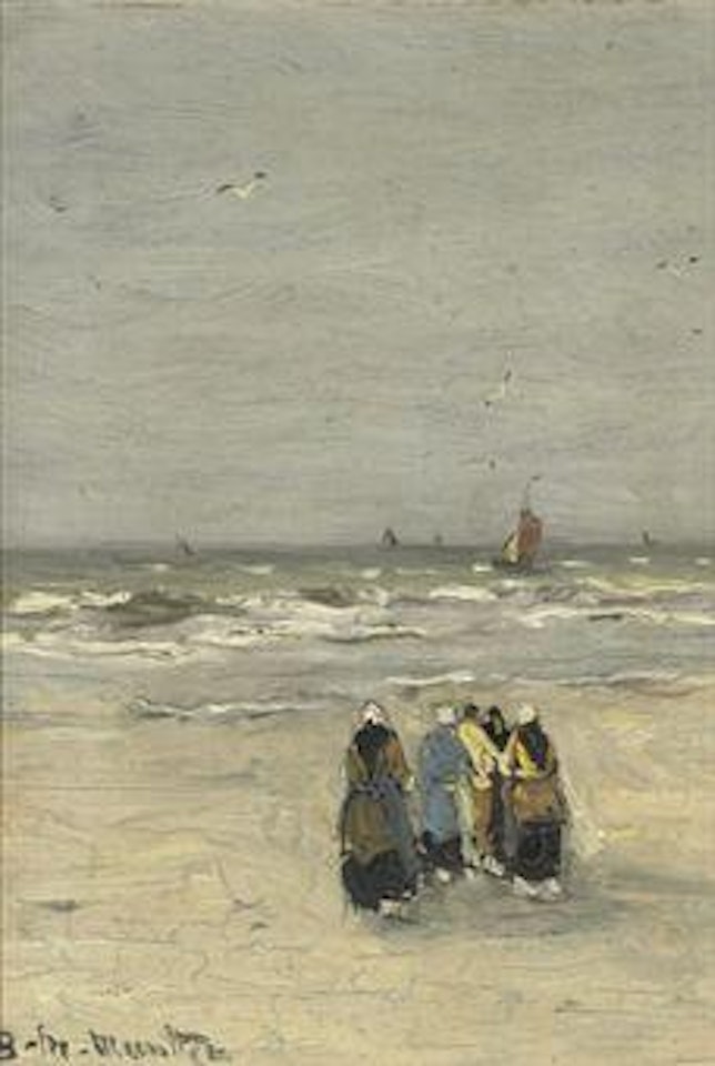 Women at the beach by Gerhard Arij Ludwig Morgenstjerne Munthe