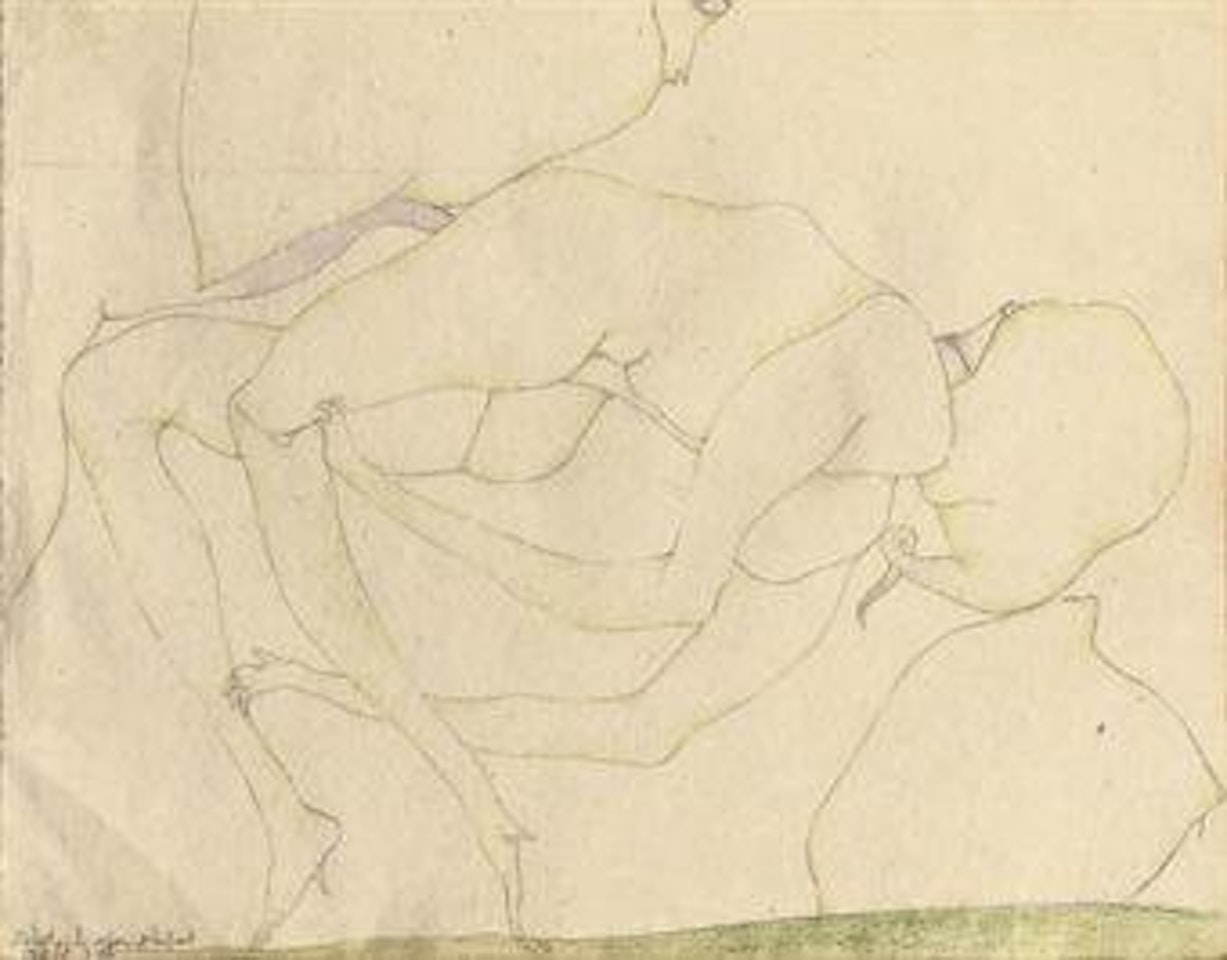 Sie hat sich schon gebessert - erotic scene by Horst Janssen