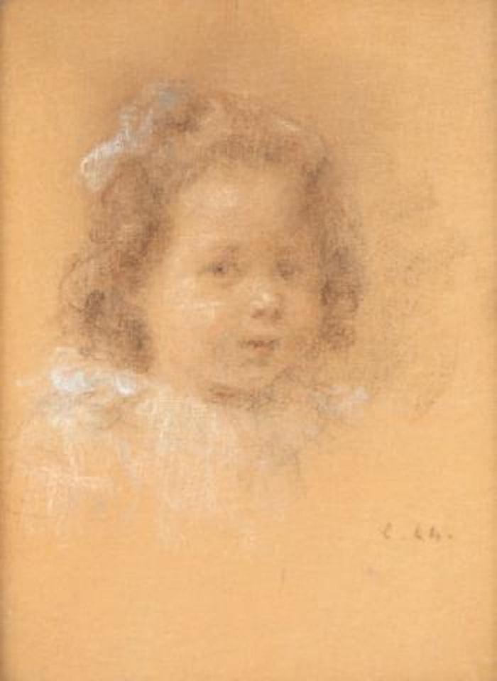Portrait de Solange Lhermitte, fille aînée de l'artiste, fille de Jean et Marcelle by Léon Augustin Lhermitte