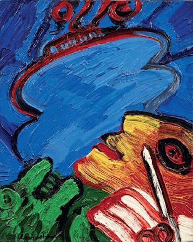 Les visages by Bengt Lindstrom