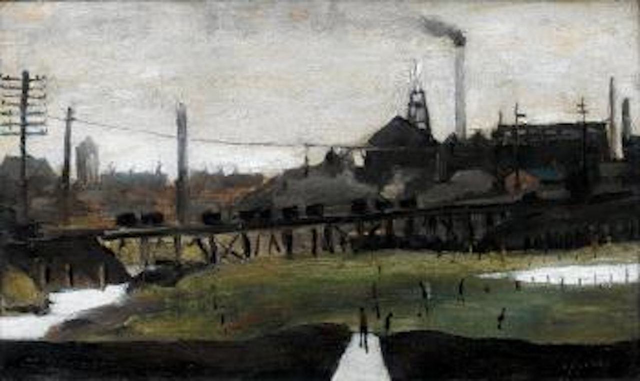 Newtown Pit by Laurence Stephen Lowry