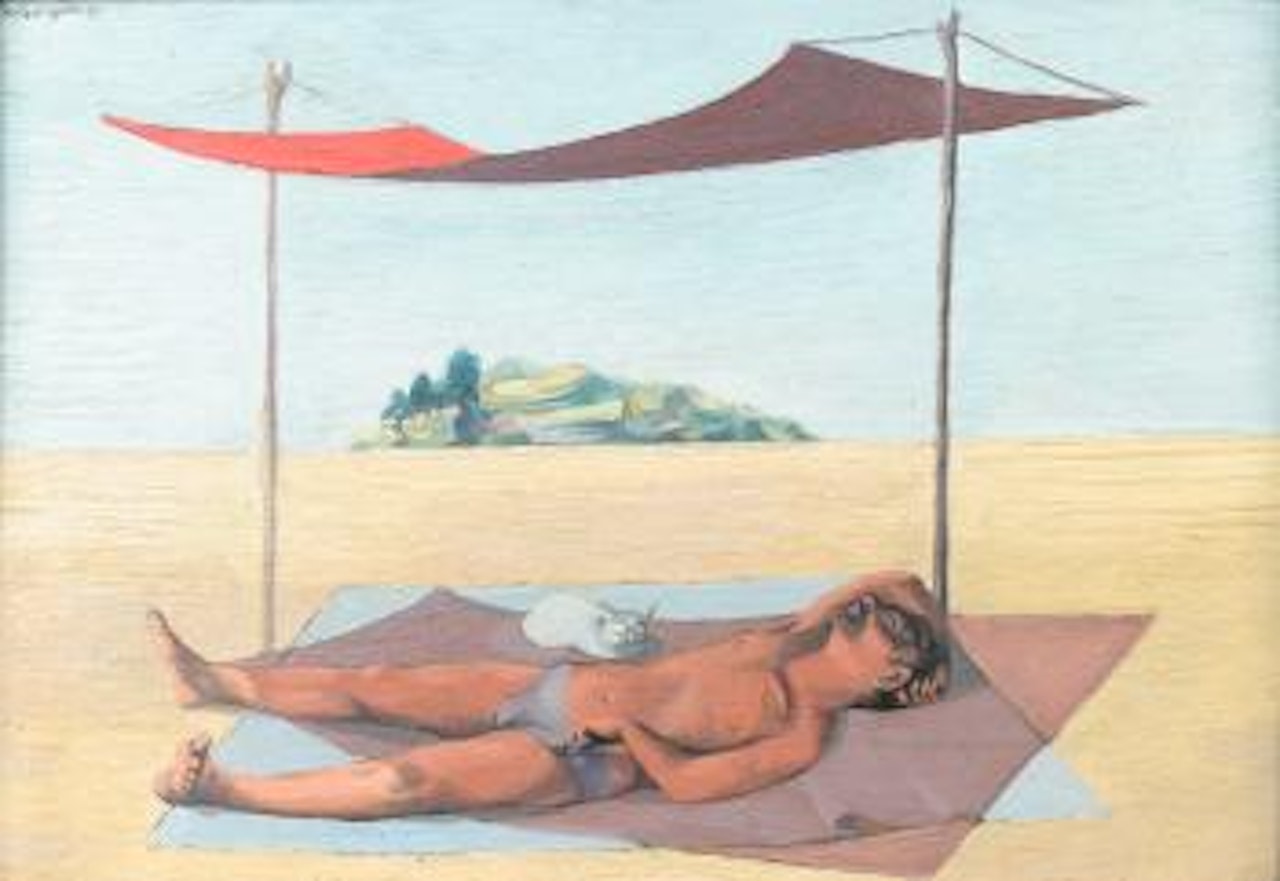 Elysian self-portrait (midday) by Michael Ayrton