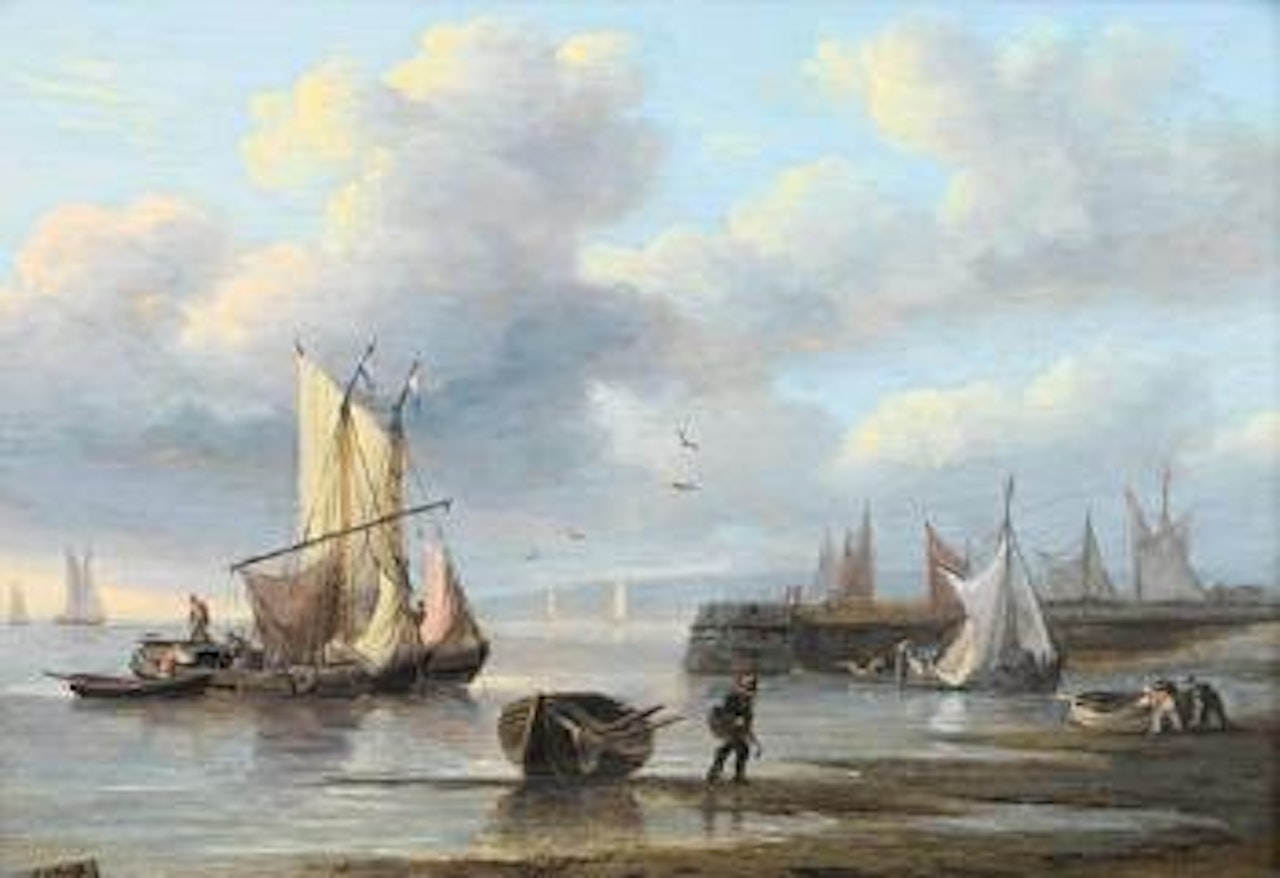 Low tide by Thomas Luny