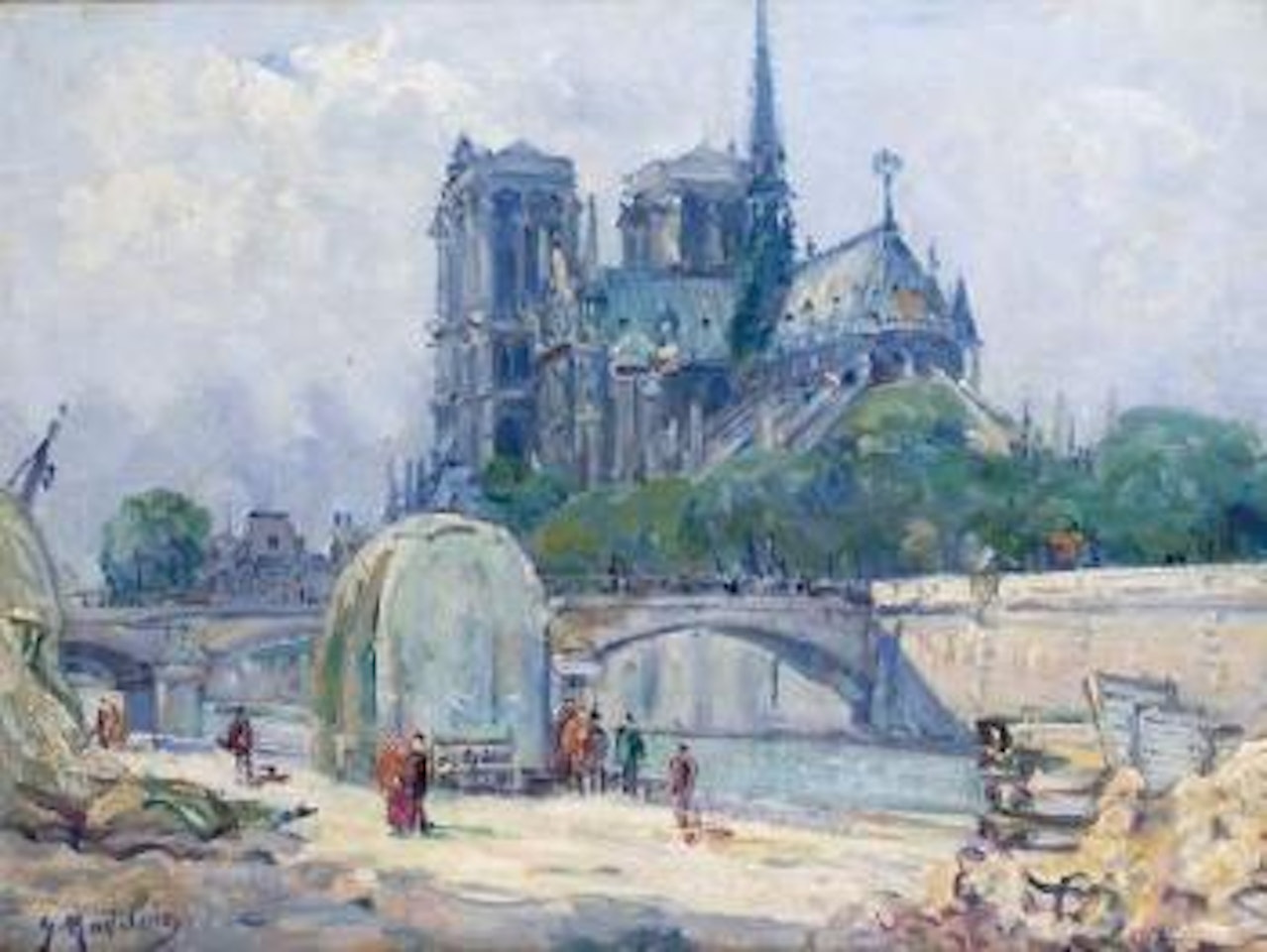 Paris, la porte de Chatillon by Eugene Galien-Laloue