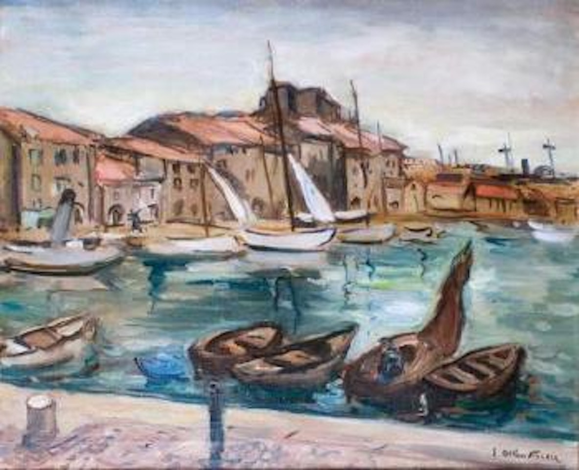 Vue du port de Toulon by Othon Friesz
