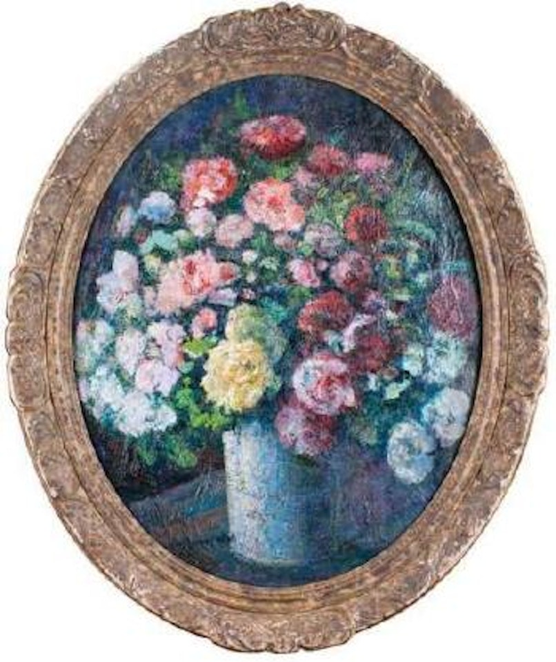 Grand vase de roses by Victor Charreton