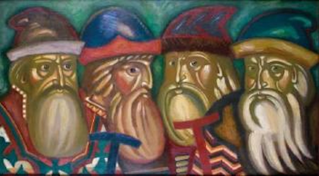 Les quatre boyards by Dimitri Stelletsky