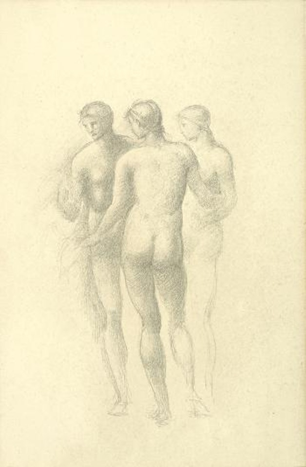 Study of Nude Figures by Edward Coley Burne-Jones