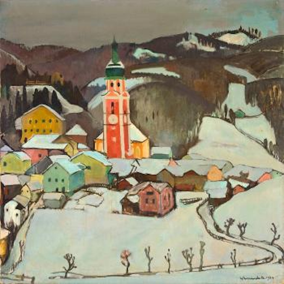 Ansicht von Castelrotto (Kastelruth, Sudtirol) by Willy Eisenschitz