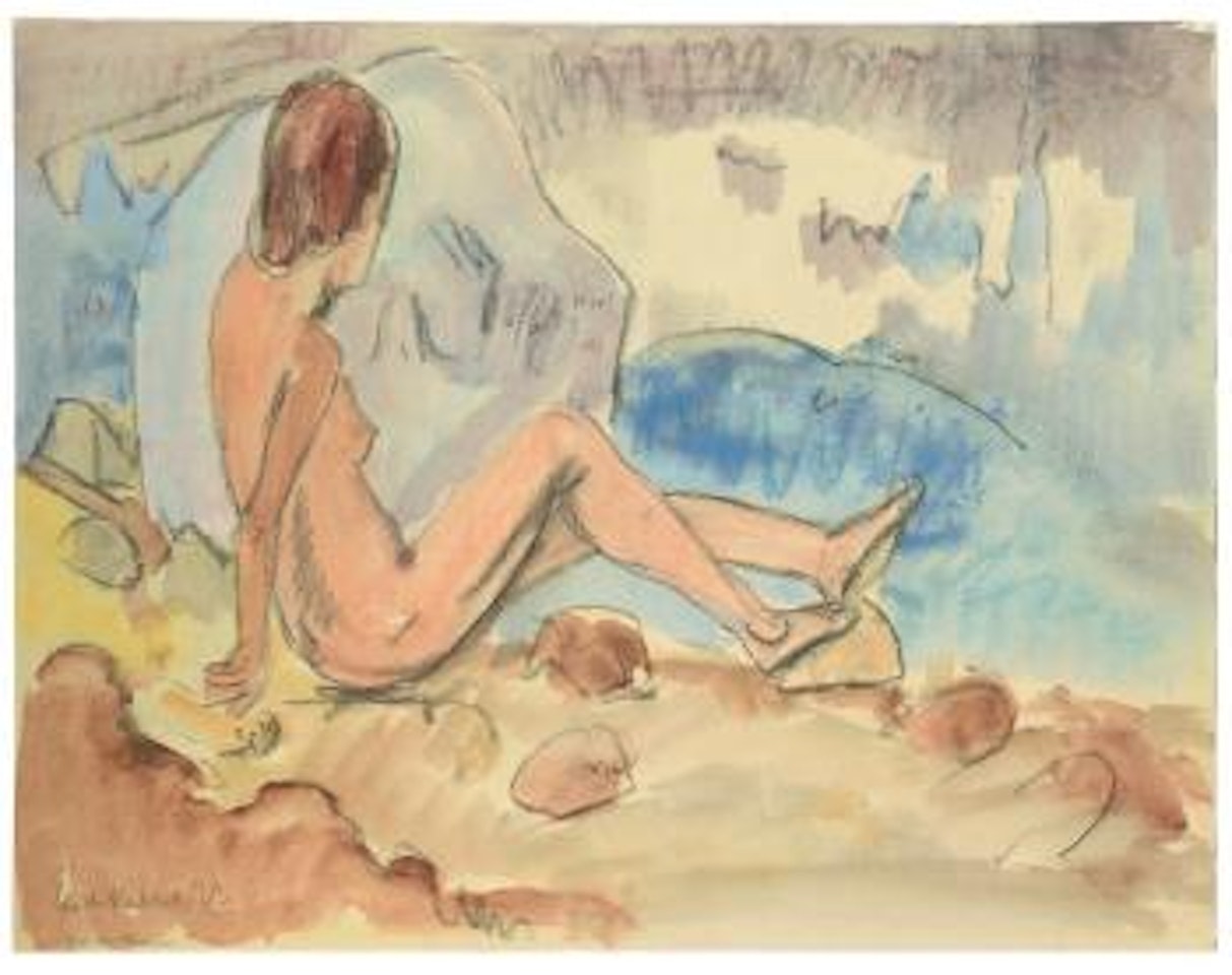 Sitzendes Madchen by Erich Heckel
