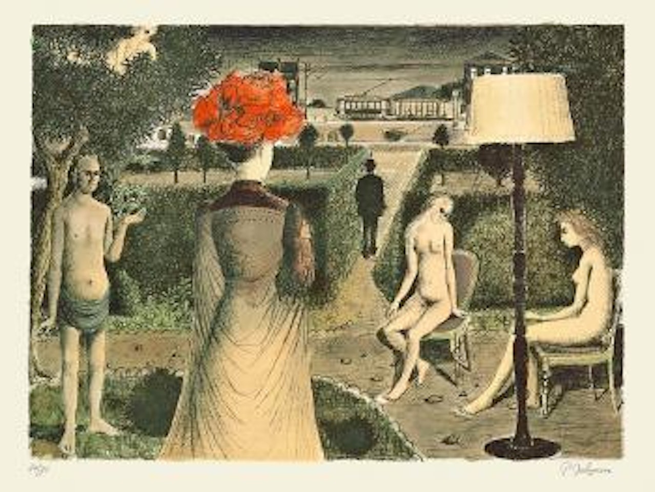 Le Jardin by Paul Delvaux