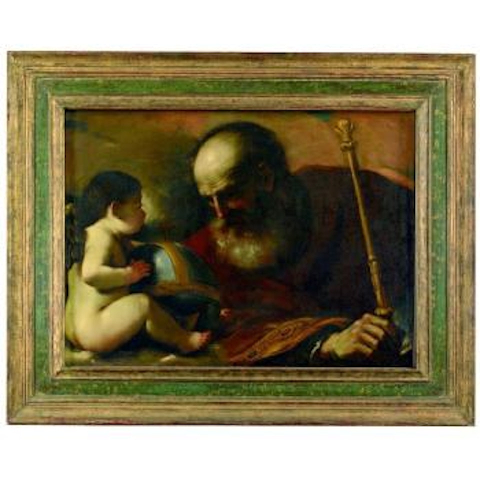 Dieu Le Pere Et L'Ange by Guercino