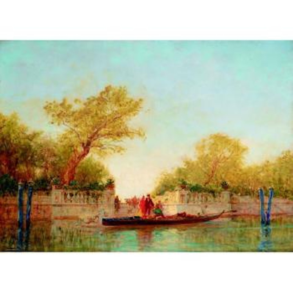 L'entrée Des Jardins Français À Venise by Félix Ziem