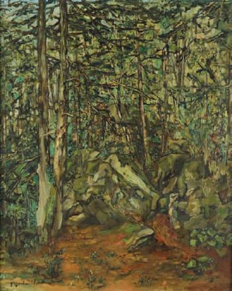 Sous bois, La foret de Fontainebleau by Francis Gruber