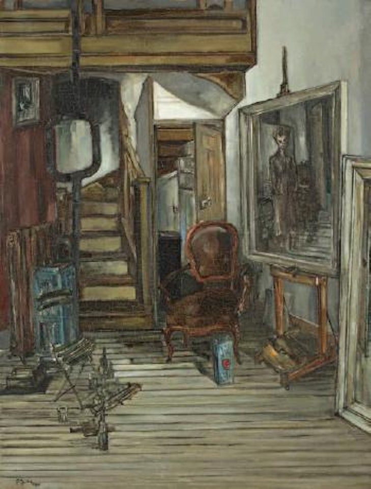 Interieur de l'atelier by Francis Gruber