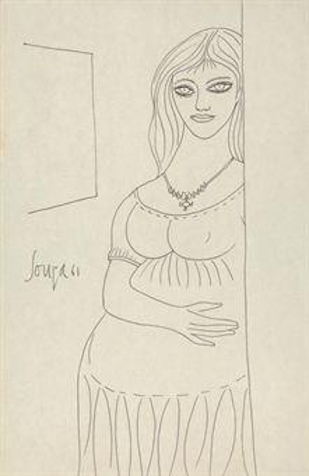 Untitled (Pregnant Woman) by Francis Newton Souza