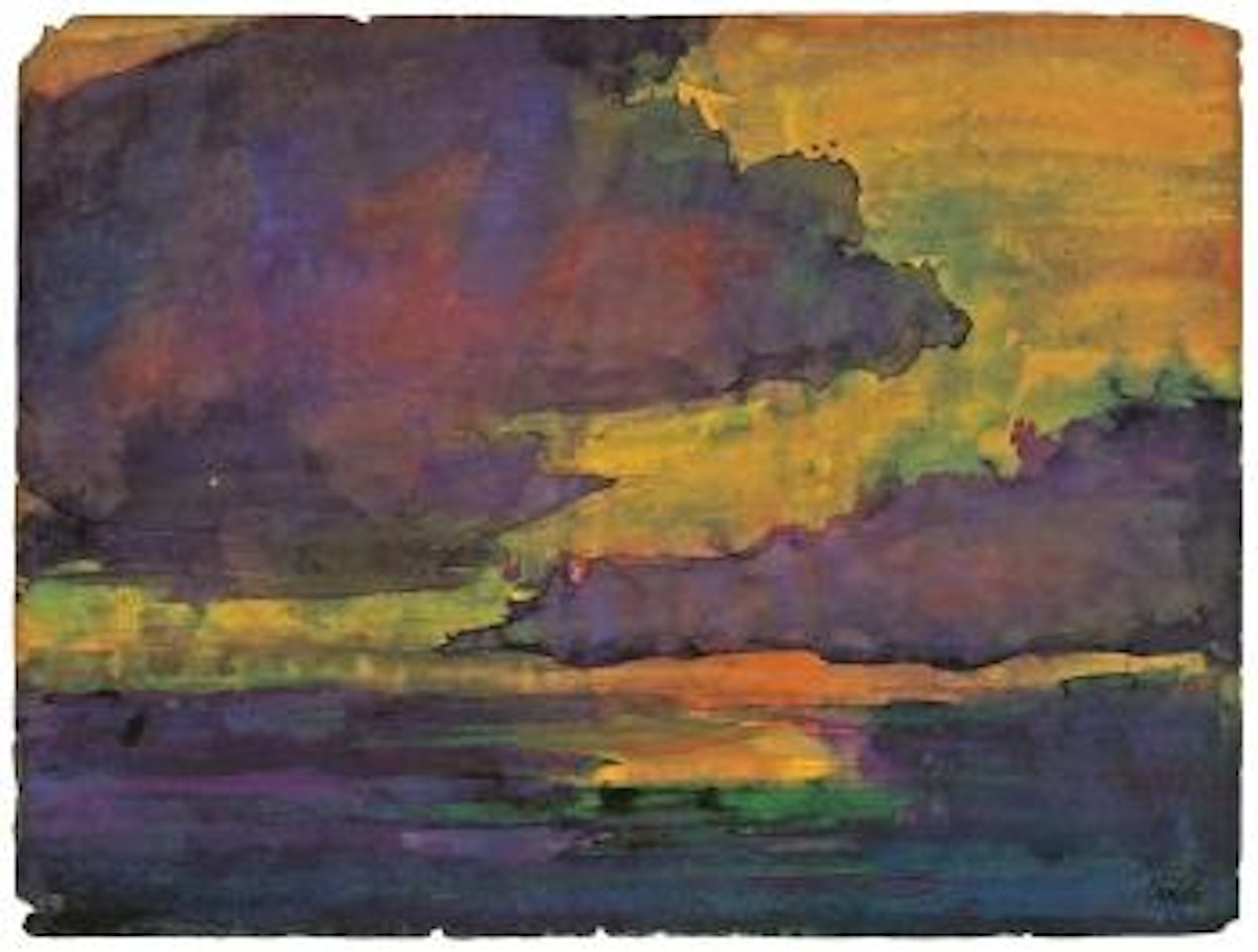 Abendlicher Himmel by Emil Nolde