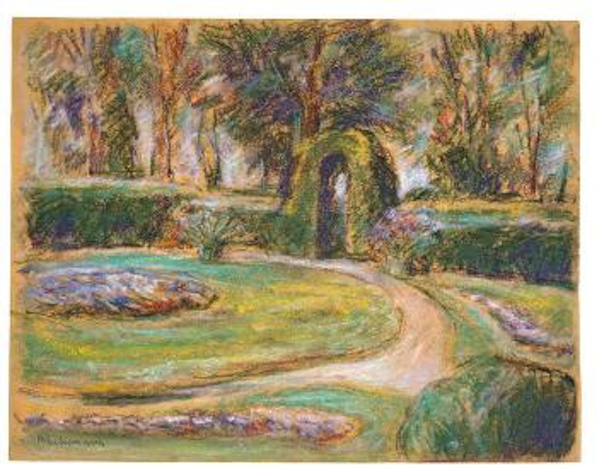 Das Rondell im Heckengarten by Max Liebermann
