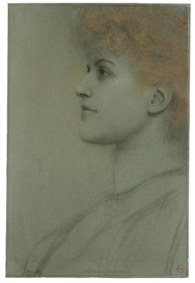 Dame im Profil by Fernand Khnopff