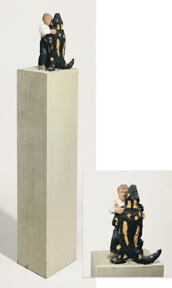 Mann mit Salamander by Stephan Balkenhol