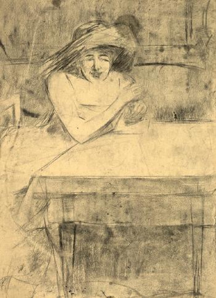 Im Café by Lesser Ury
