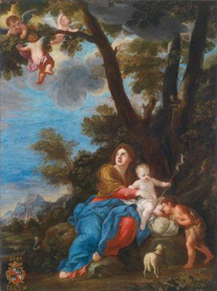 Rest on the flight into Egypt by Guillaume Courtois