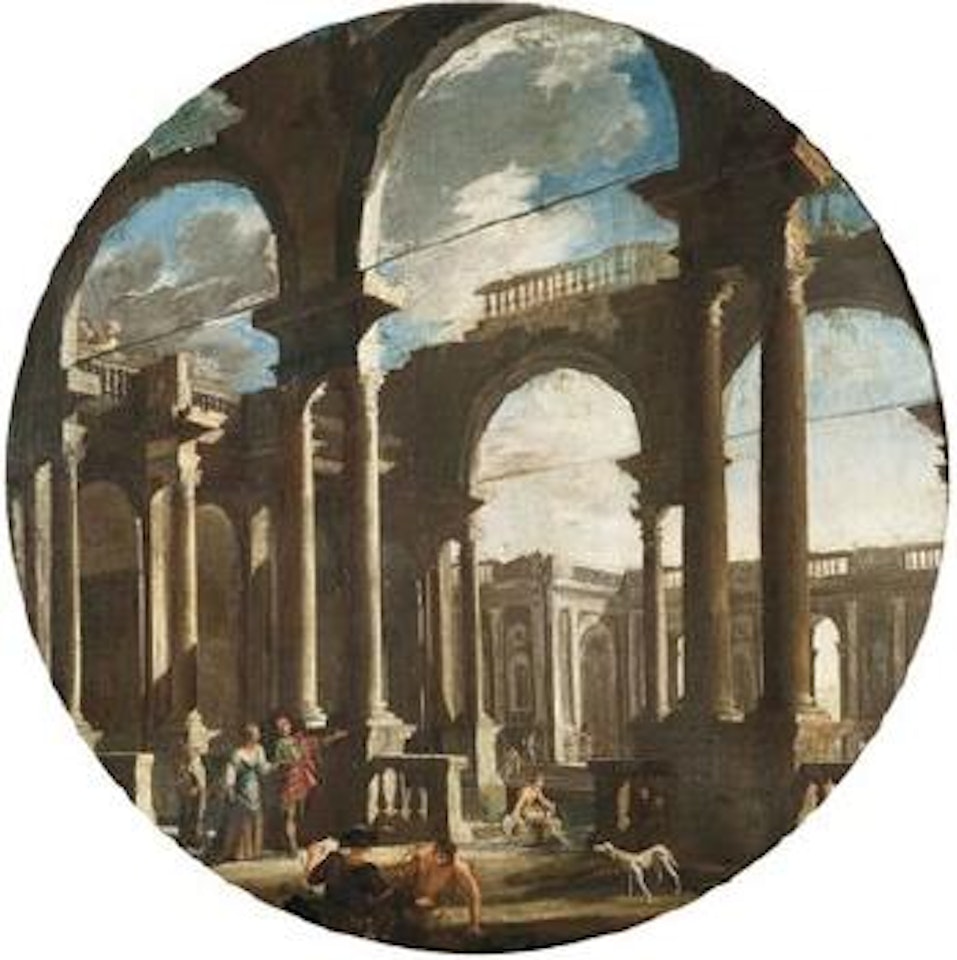 Figures between ruins, figure entro rovine by Gennaro Greco