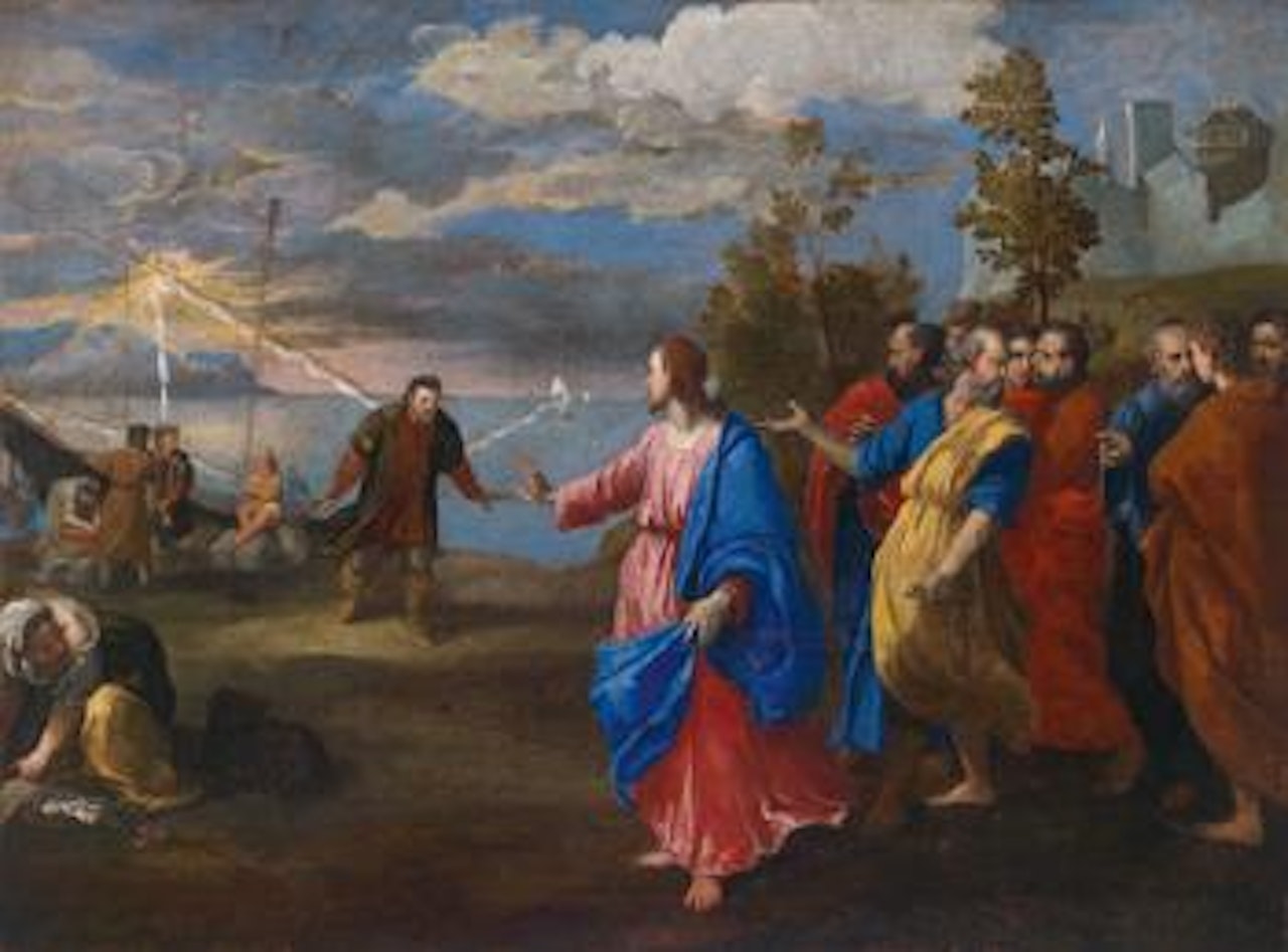The calling of Simon by Italian School