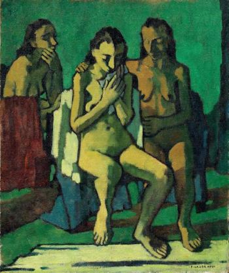 Le tre sorelle by Felice Casorati