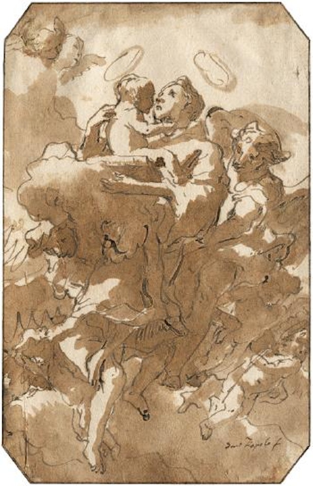 Der hl. Antonius von Padua mit dem Christuskind by Giovanni Domenico Tiepolo