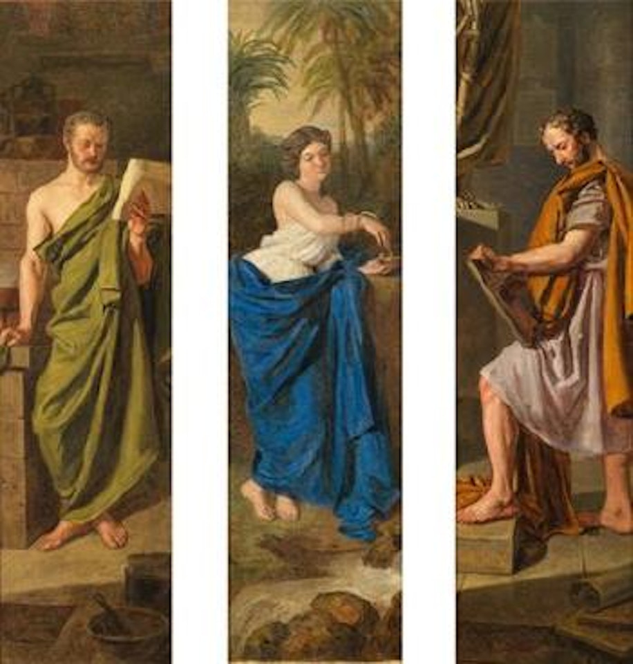 Galen. Hygieia. Hippocrates by Ferdinand Georg Waldmüller