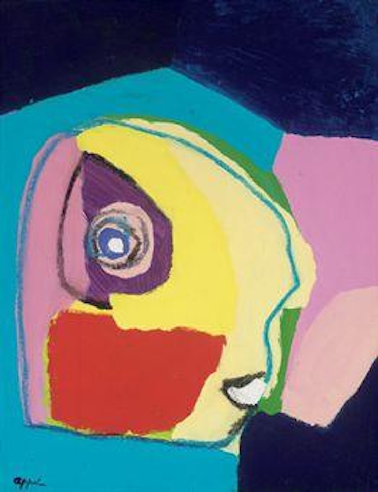 Tête dans l'espace by Karel Appel