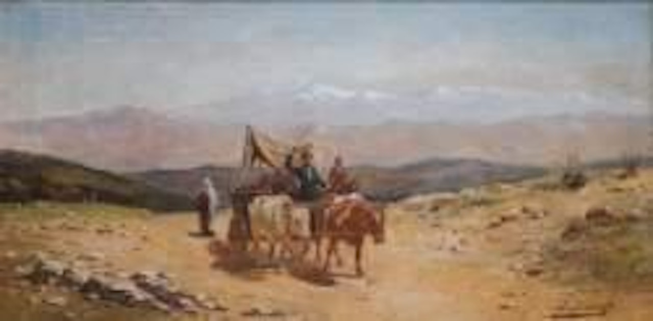La charrette tirée par les boeufs by Richard Karlovich Zommer