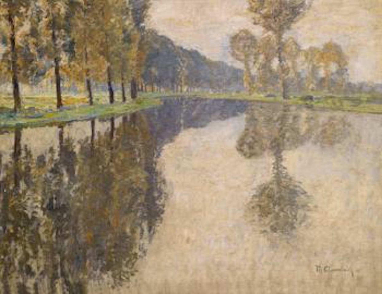 River landscape by Max Clarenbach