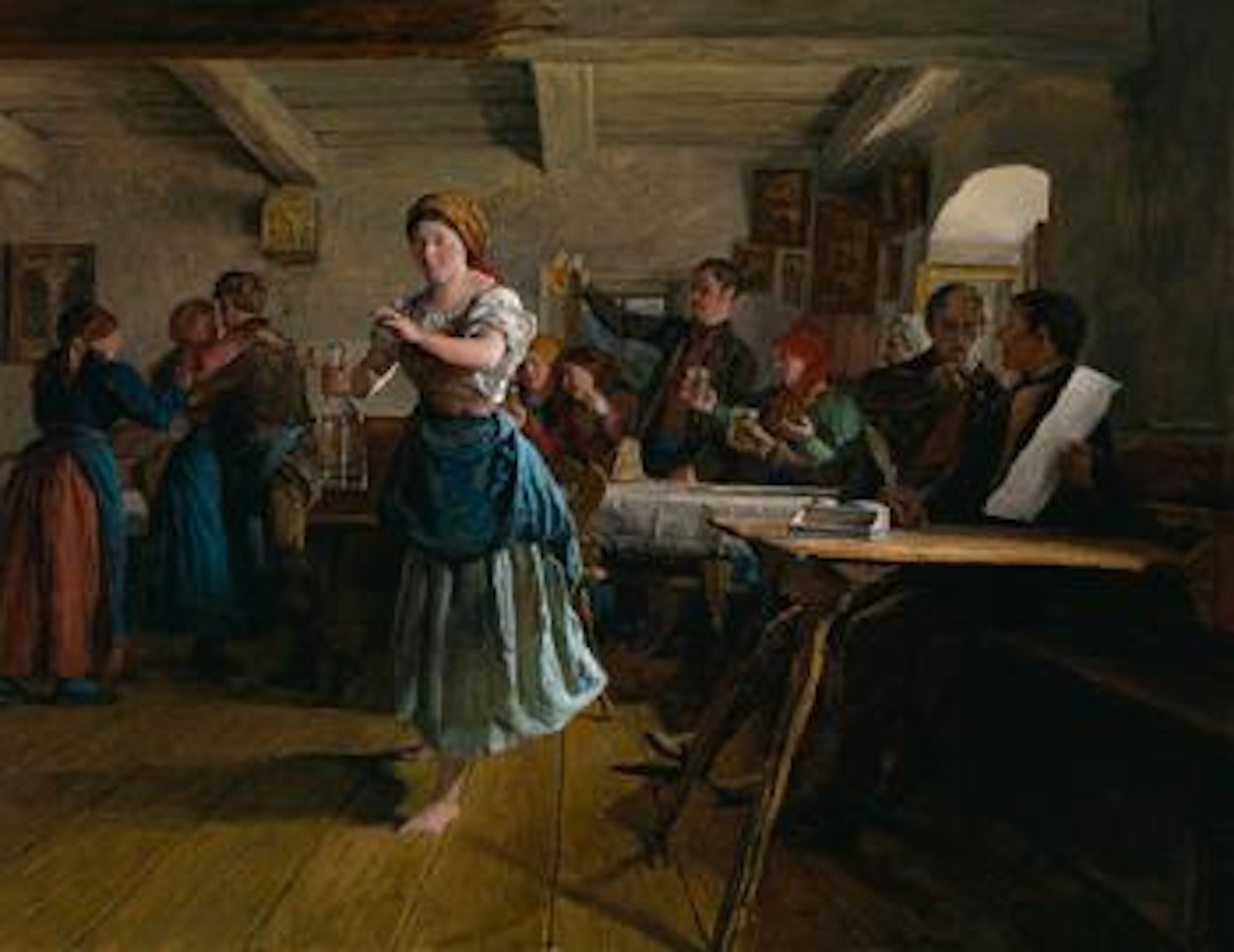 The opening dance by Ferdinand Georg Waldmüller
