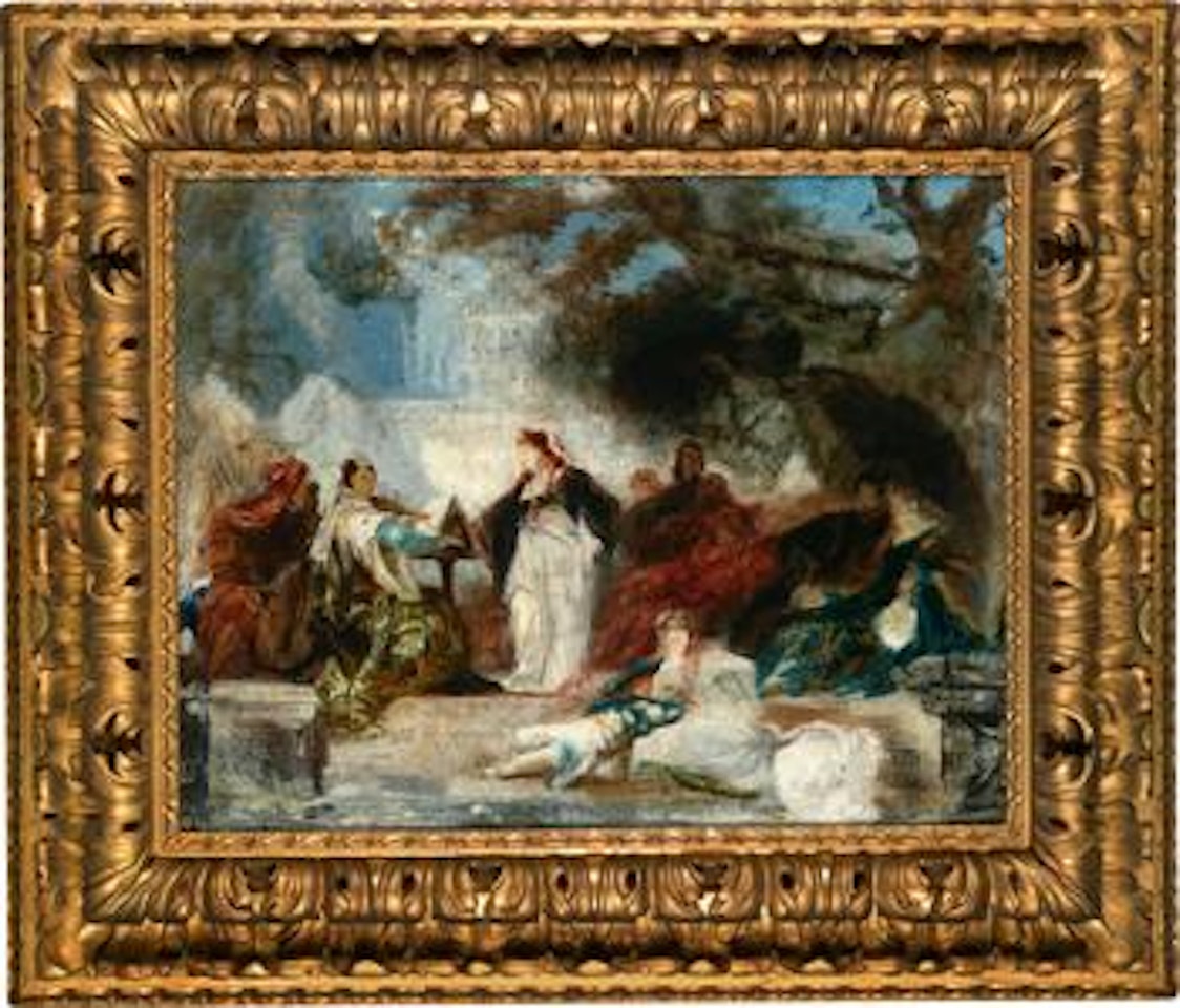 Siesta in the Medici courtyard by Hans Makart
