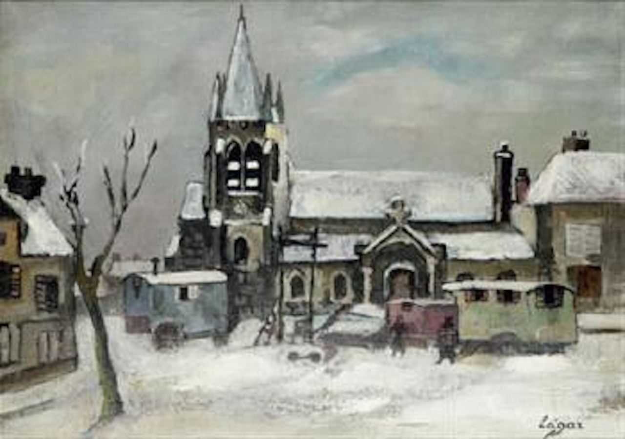La place de l'église by Celso Lagar