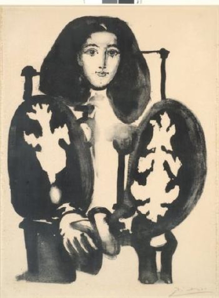 Femme au fauteuil N°1 (Le manteau polonais) by Pablo Picasso