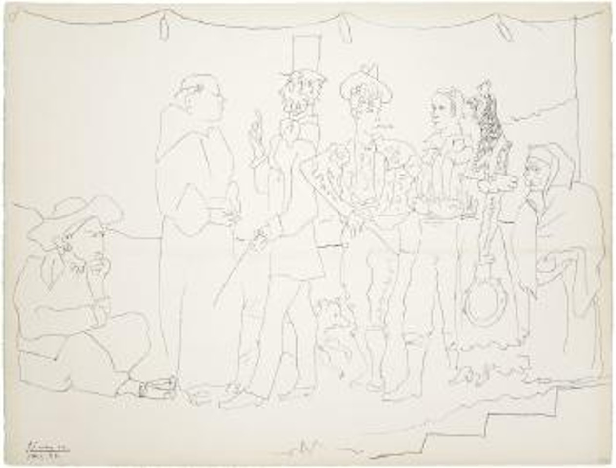 Troupe d'Acteurs by Pablo Picasso