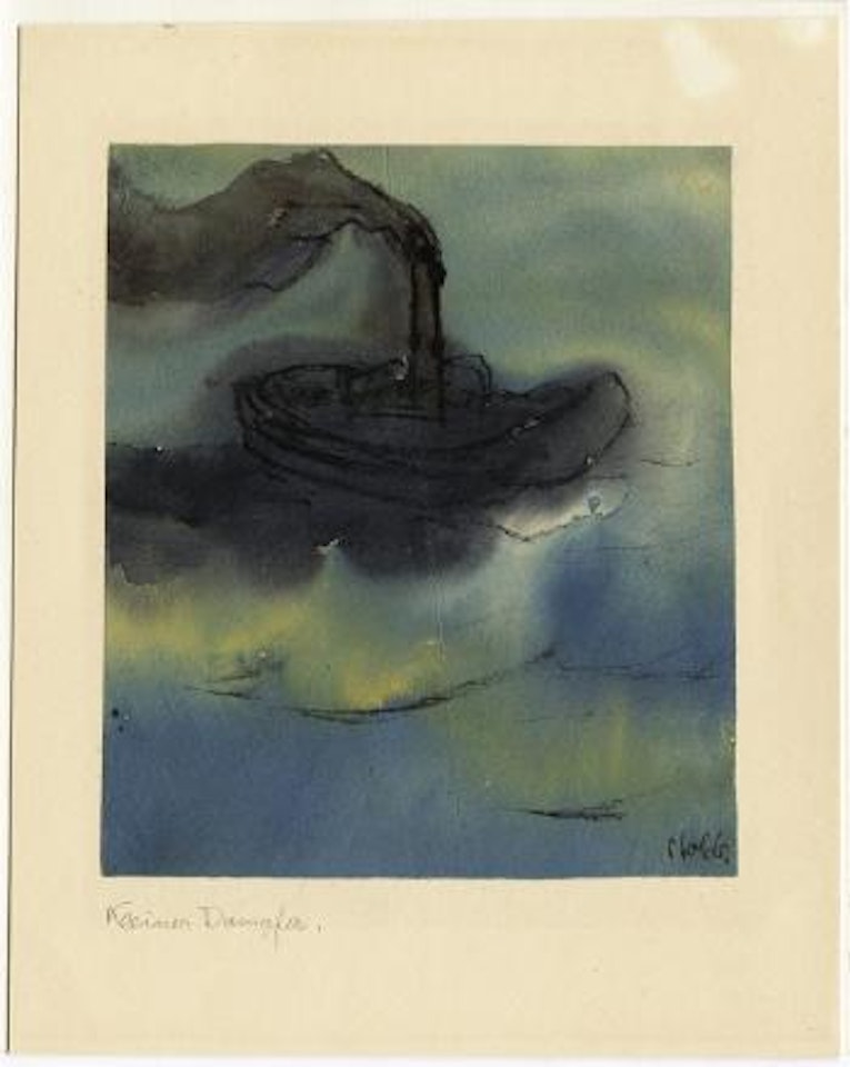 Kleiner Dampfer by Emil Nolde