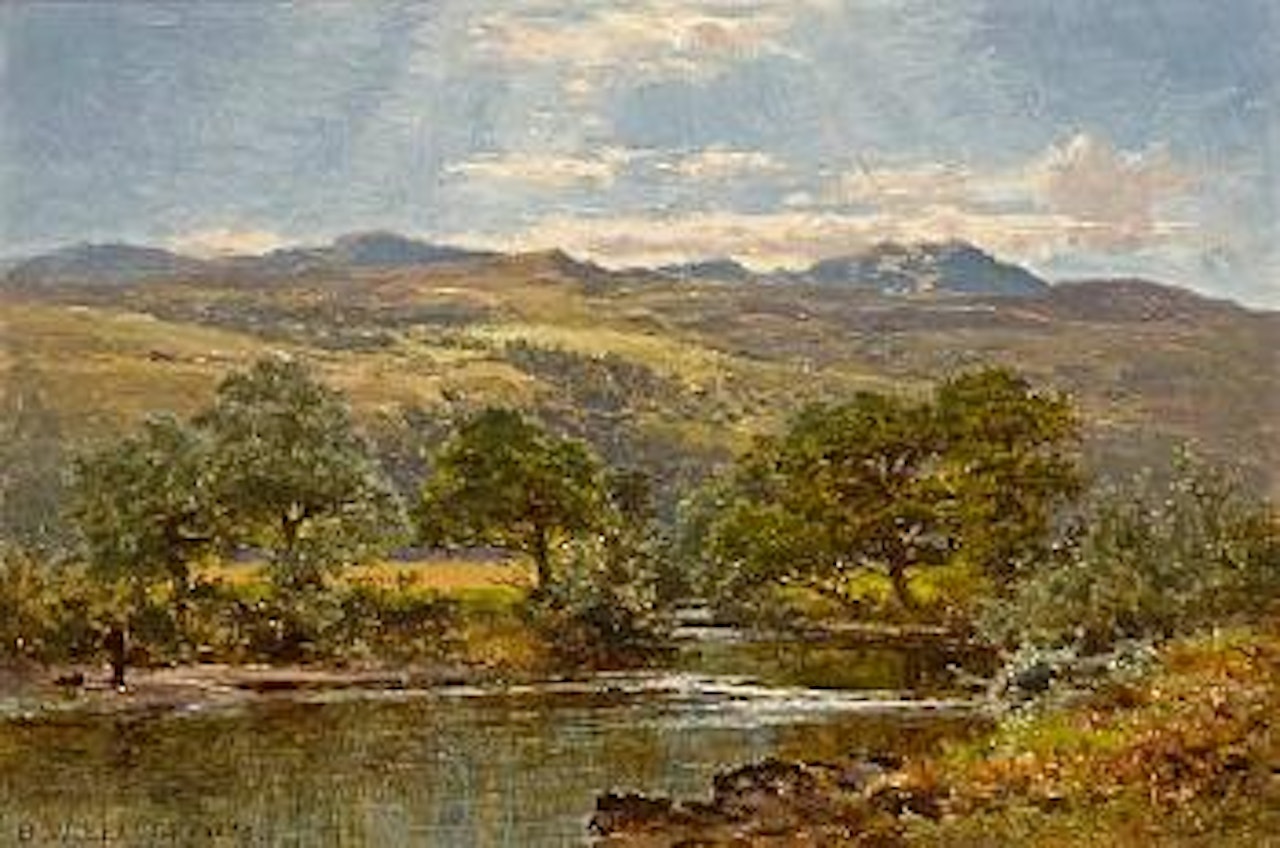 A fine day, North Wales by Benjamin Williams Leader
