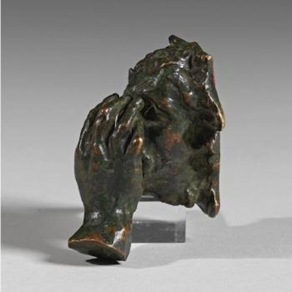 Masque De Saint-jean Baptiste, Modèle De Face, Version Sans Plateau, Réduction Et Main N°29 by Auguste Rodin