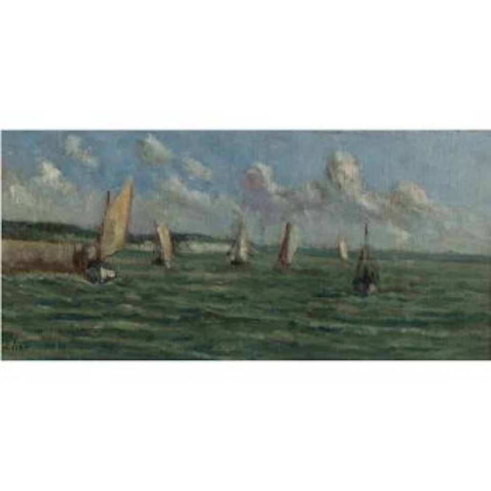Voiliers Au Large Du Tréport by Maximilien Luce