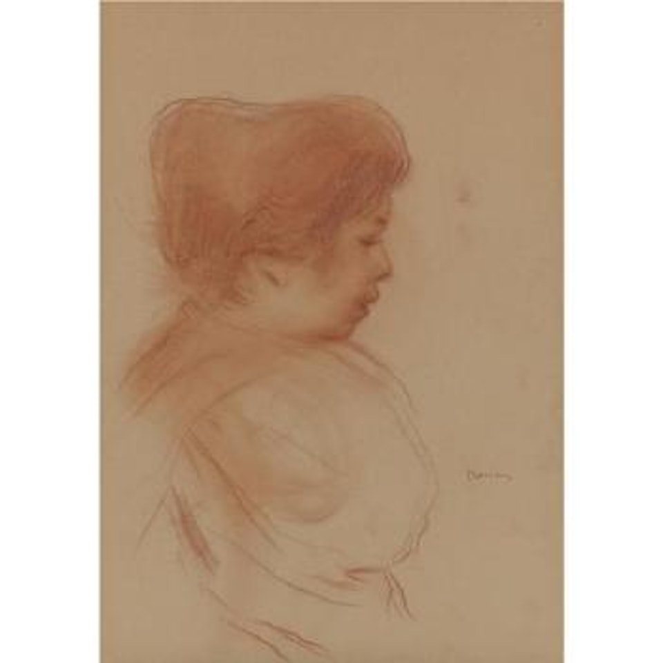 Portrait De Fille by Pierre-Auguste Renoir