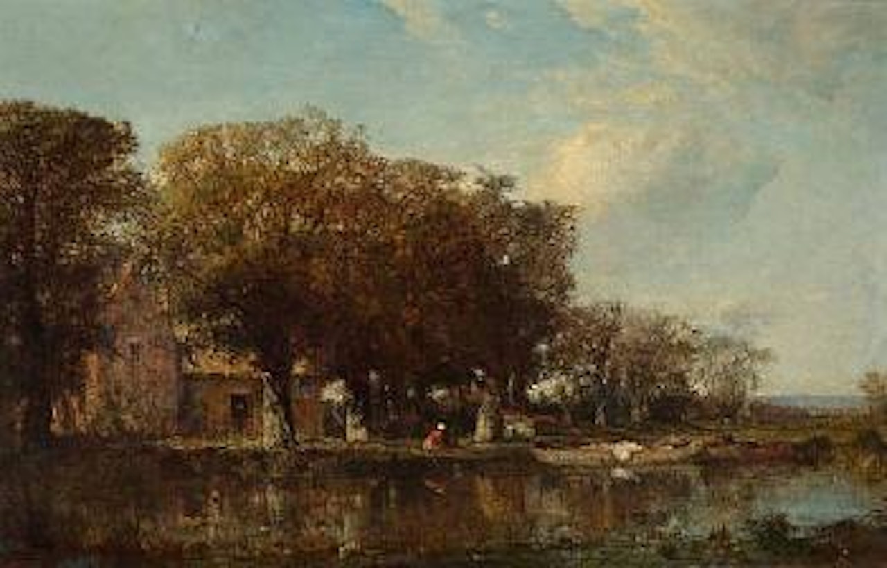 Farm in Holland by Félix Ziem