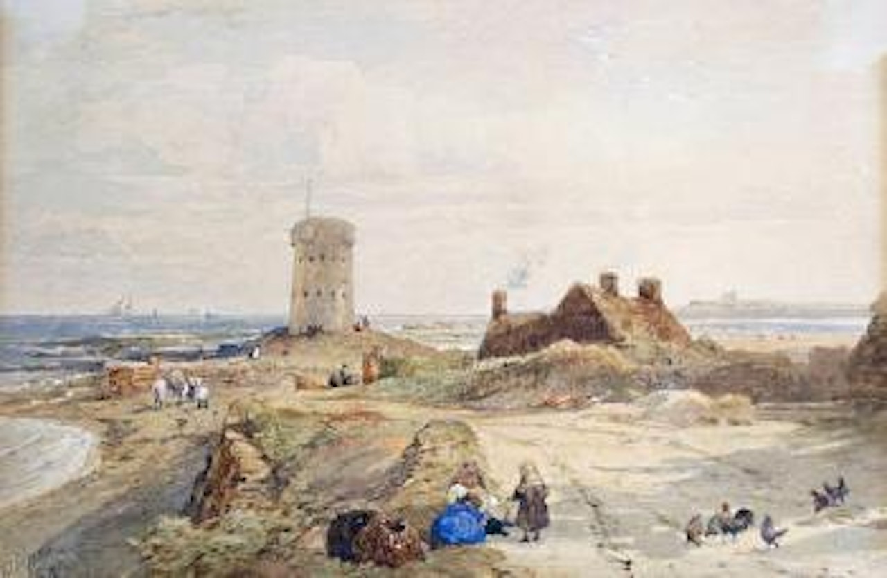 Matello Tower at Mon La Roque, Jersey by Edward Duncan