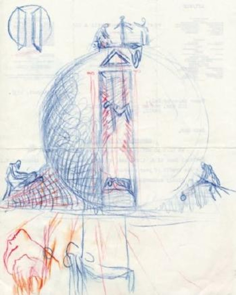 Projet pour un Décor de Ballet by Salvador Dali